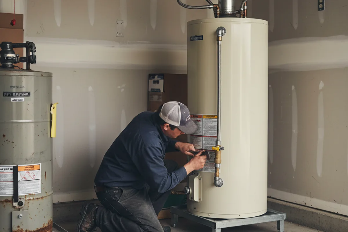 Water heater and shutoff valve replacement in Uniontown